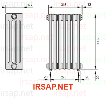 Радиатор IRSAP Tesi 51000/7 T16 CL 01